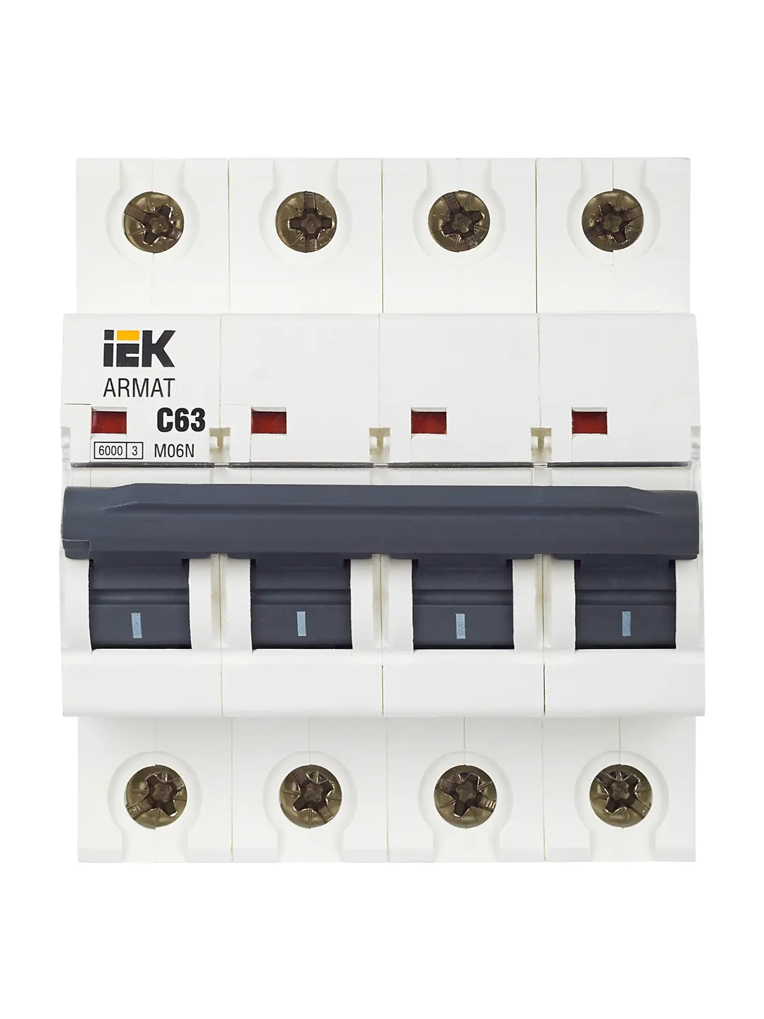 mcb-iek-armat-m06n-4p-63a-6ka-type-c MCB IEK ARMAT M06N 4P 63A 6kA Type C