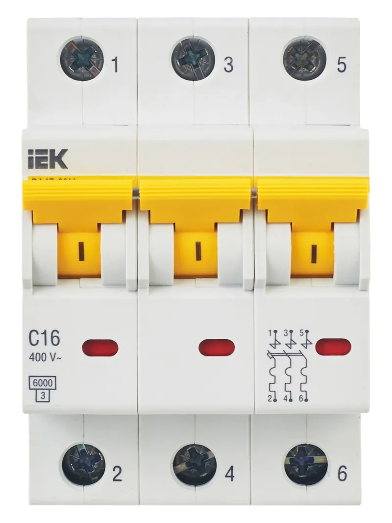MCB IEK KARAT 60M 3P 16A 6kA Type C