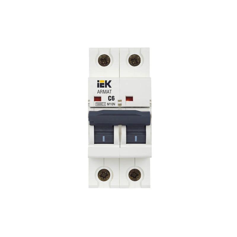 mcb-iek-armat-m10n-2p-6a-6ka-type-c MCB IEK ARMAT M10N 2P 6A 6kA Type C