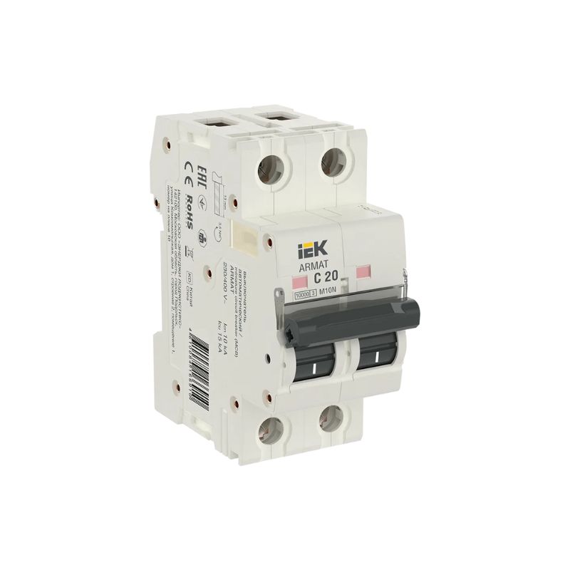 mcb-iek-armat-m10n-2p-20a-6ka-type-c MCB IEK ARMAT M10N 2P 20A 6kA Type C