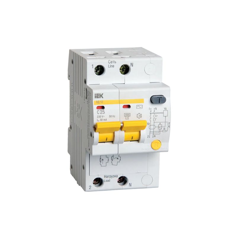 RCBO IEK KARAT AD12 2P 25A 4.5kA 30mA