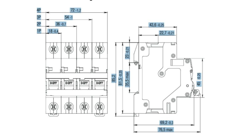 Cấu tạo của MCB IEK Armat