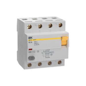 RCCB IEK KARAT MDV20-4-063-030 4P 63A 30mA 6KA TYPE AC